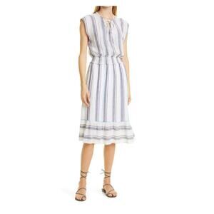 RAILS Ashlyn Stripe Smocked Waist Dress Size XL